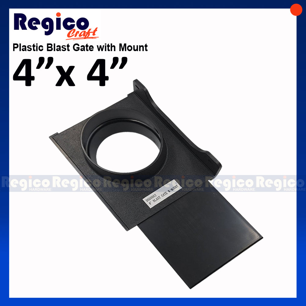 Regicocraft Dust Collecting Plastic Blast Gate with Mount #00662 #00972 #00973