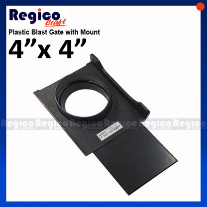 Regicocraft Dust Collecting Plastic Blast Gate with Mount #00662 #00972 #00973