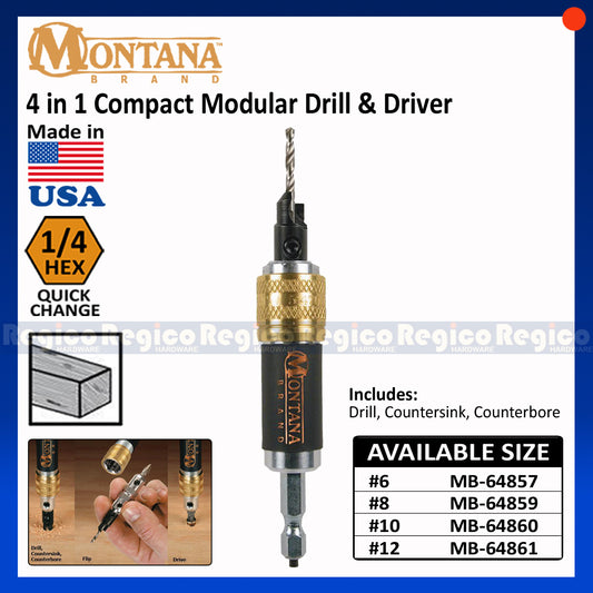 Montana 4 in 1 Drill Driver Compact Modular Drill and Driver