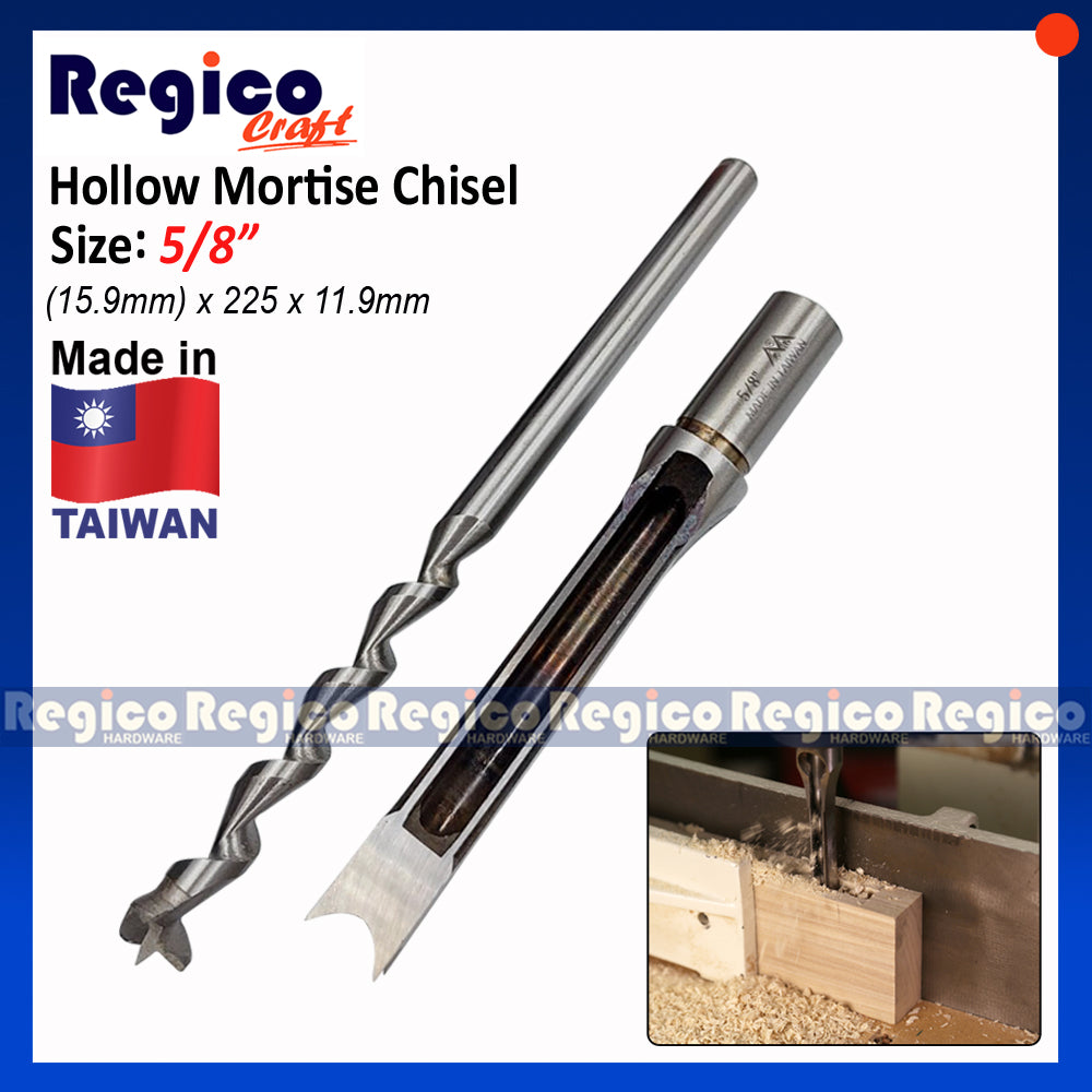 Regicocraft Hollow Square Hole Saw Mortiser Mortise Mortising Chisel Drill Wood Bit