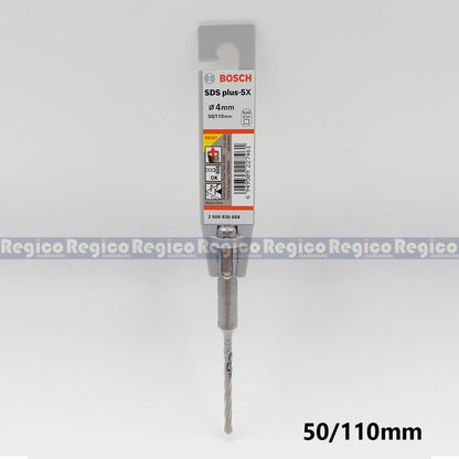 Bosch 4mm SDS Plus 5x Concrete Rotary Hammer Drill Bit Bosch Accessories