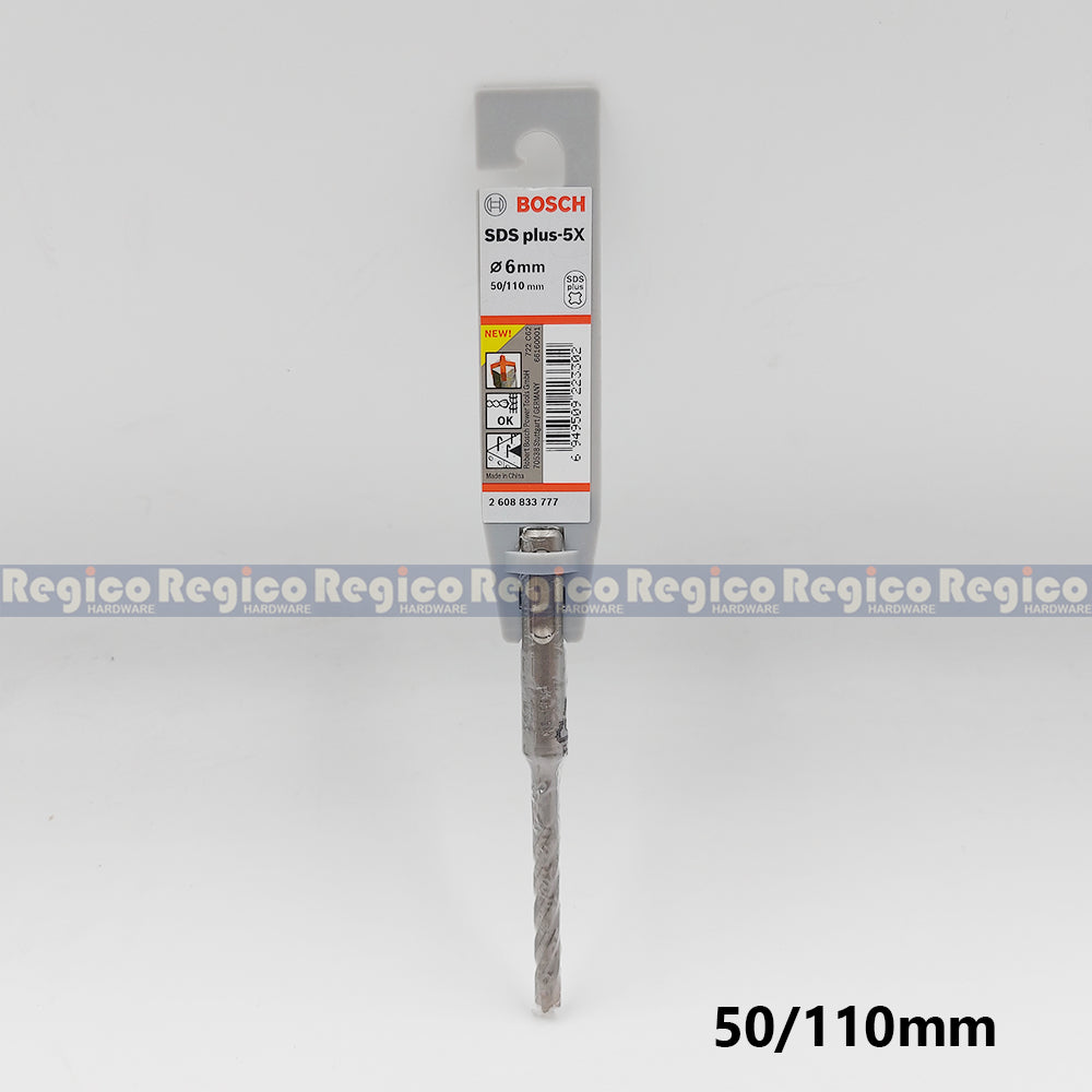 Bosch 6mm SDS Plus 5x Concrete Rotary Hammer Drill Bit Bosch Accessories