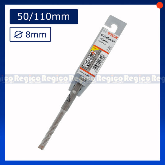 Bosch 8mm SDS Plus 5x Concrete Rotary Hammer Drill Bit Bosch Accessories