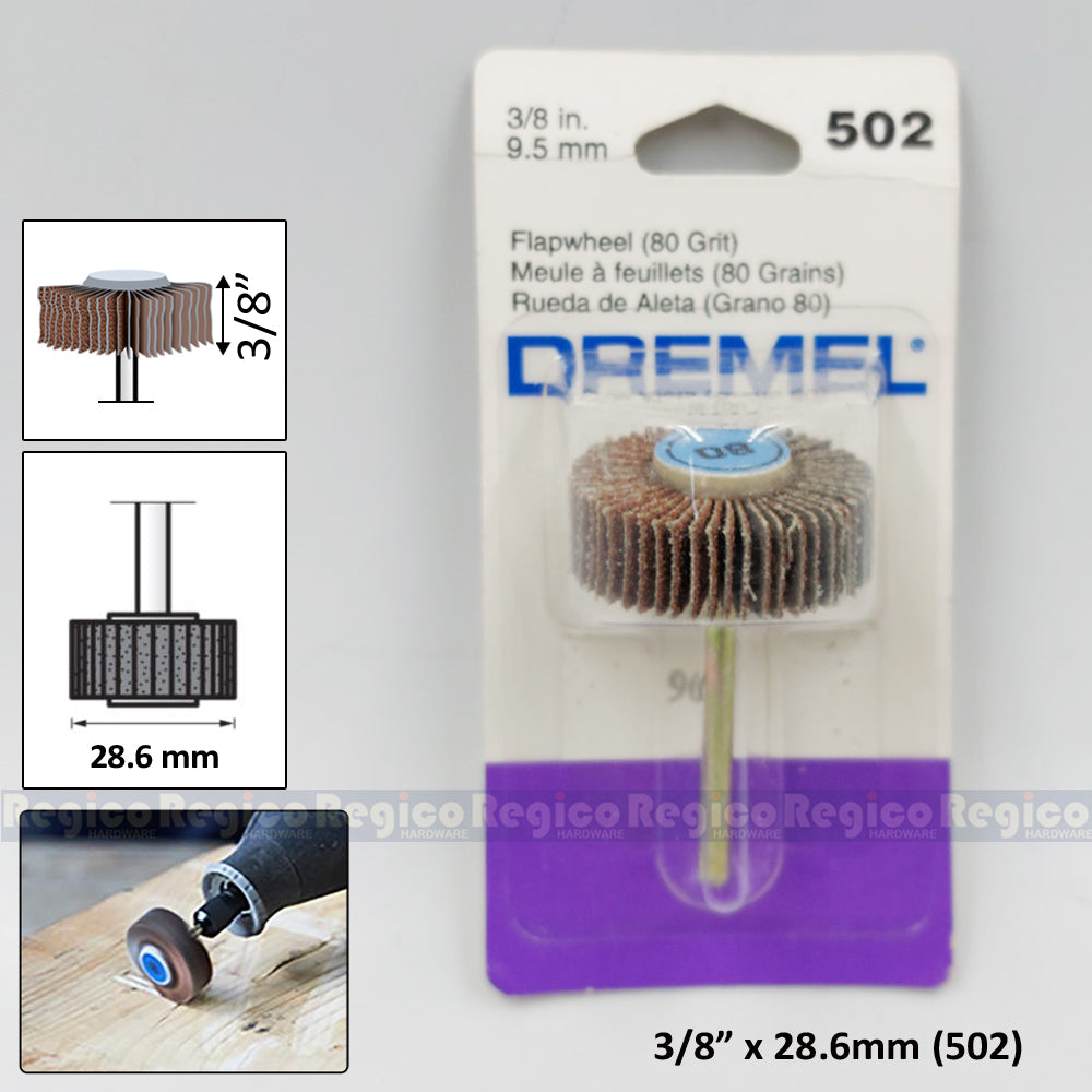 Dremel Flap Wheel Grit 80 #502 #504