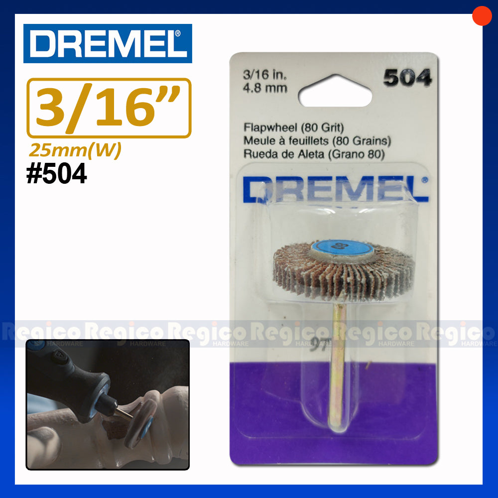 Dremel Flap Wheel Grit 80 #502 #504