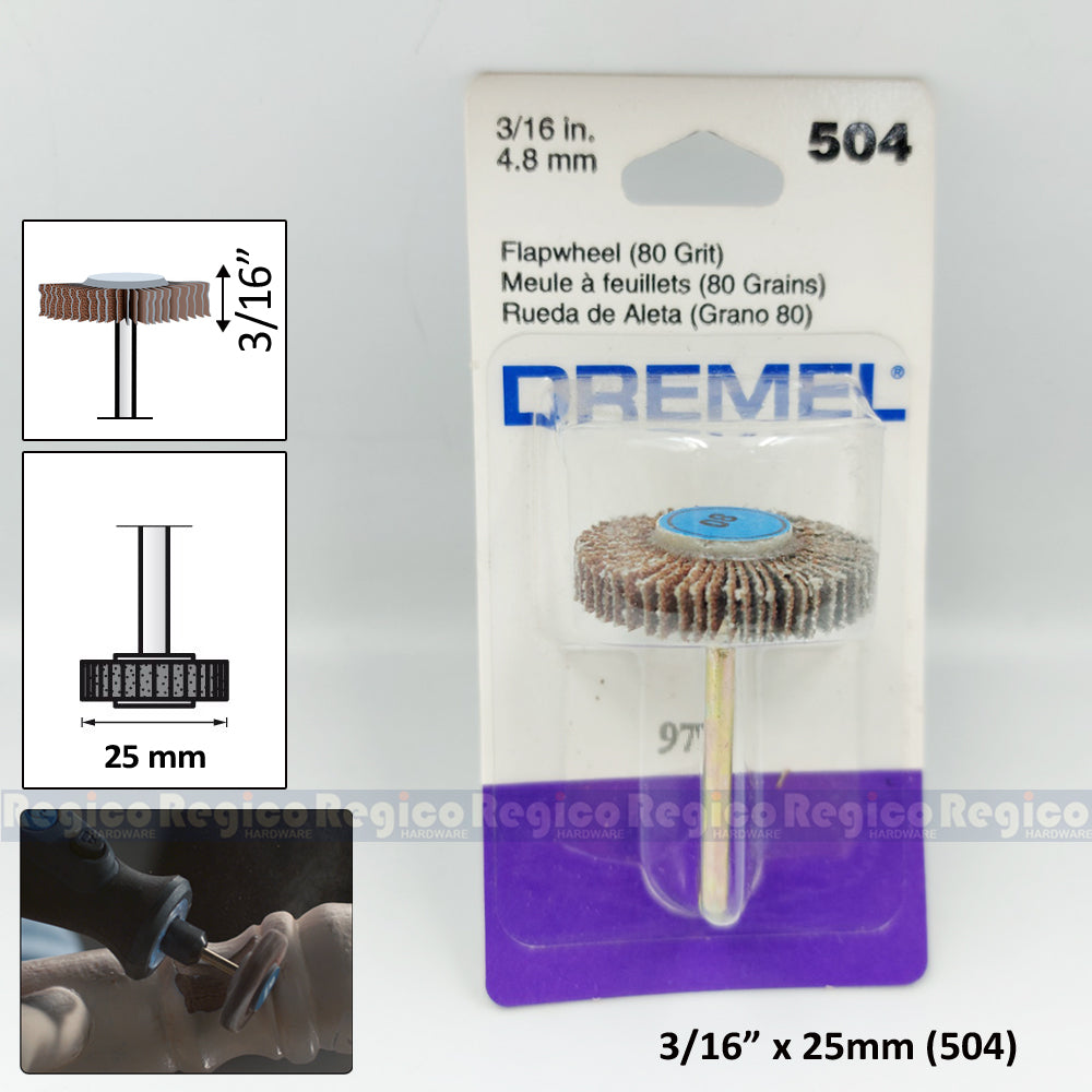 Dremel Flap Wheel Grit 80 #502 #504
