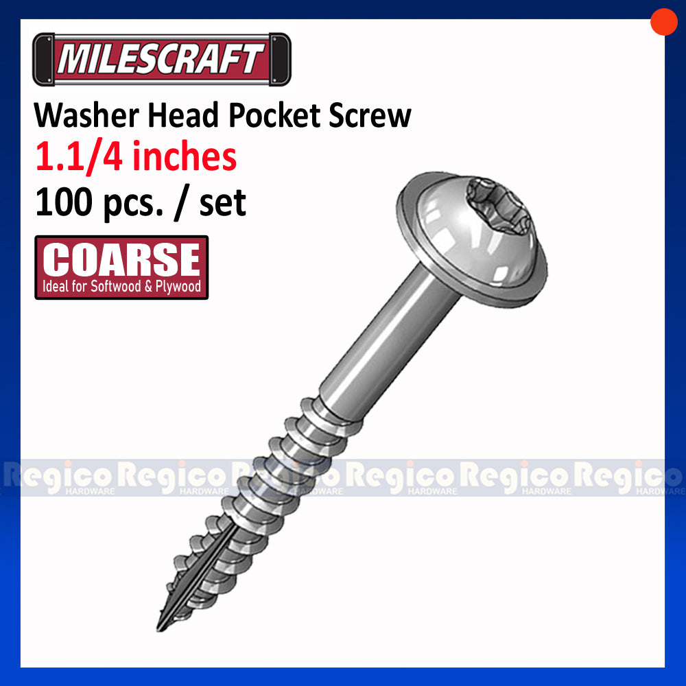 Milescraft Washer Head Pocket Hole Pocket Screw