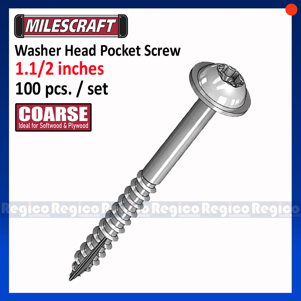Milescraft Washer Head Pocket Hole Pocket Screw