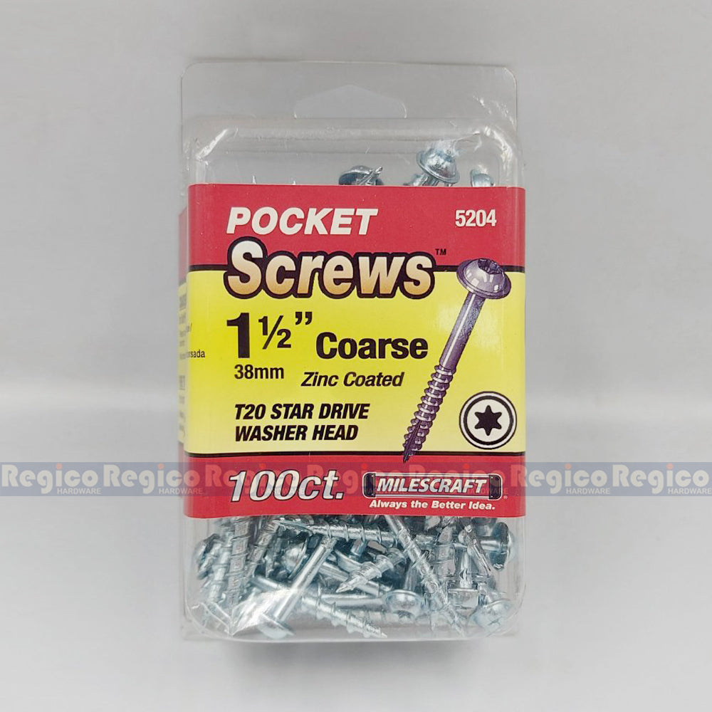Milescraft Washer Head Pocket Hole Pocket Screw