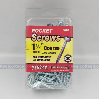 Milescraft Washer Head Pocket Hole Pocket Screw