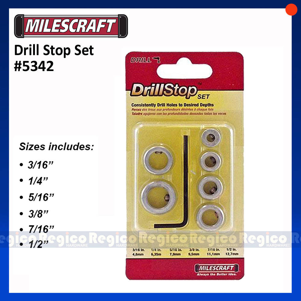 Milescraft Drill Stop 6pcs. Set (5342)