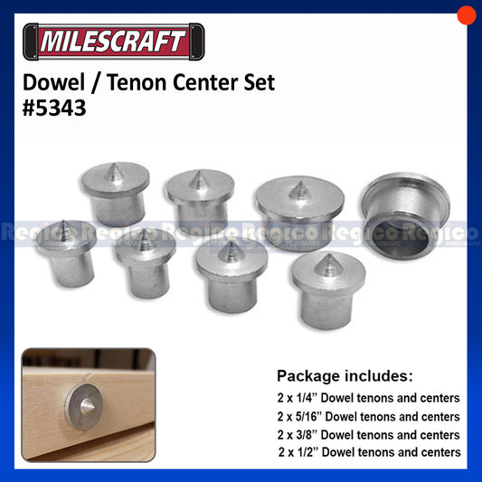 Milescraft Dowel/Tenon Center 8pcs. Set (5343)