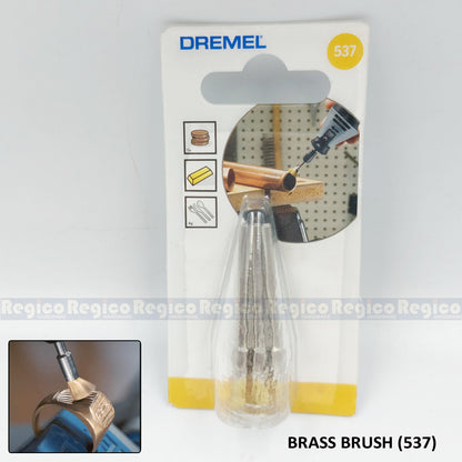 Dremel 3.2mm Polishing Brass Brush Stainless Steel Wire Bristle 532 537 Dremel Accessories
