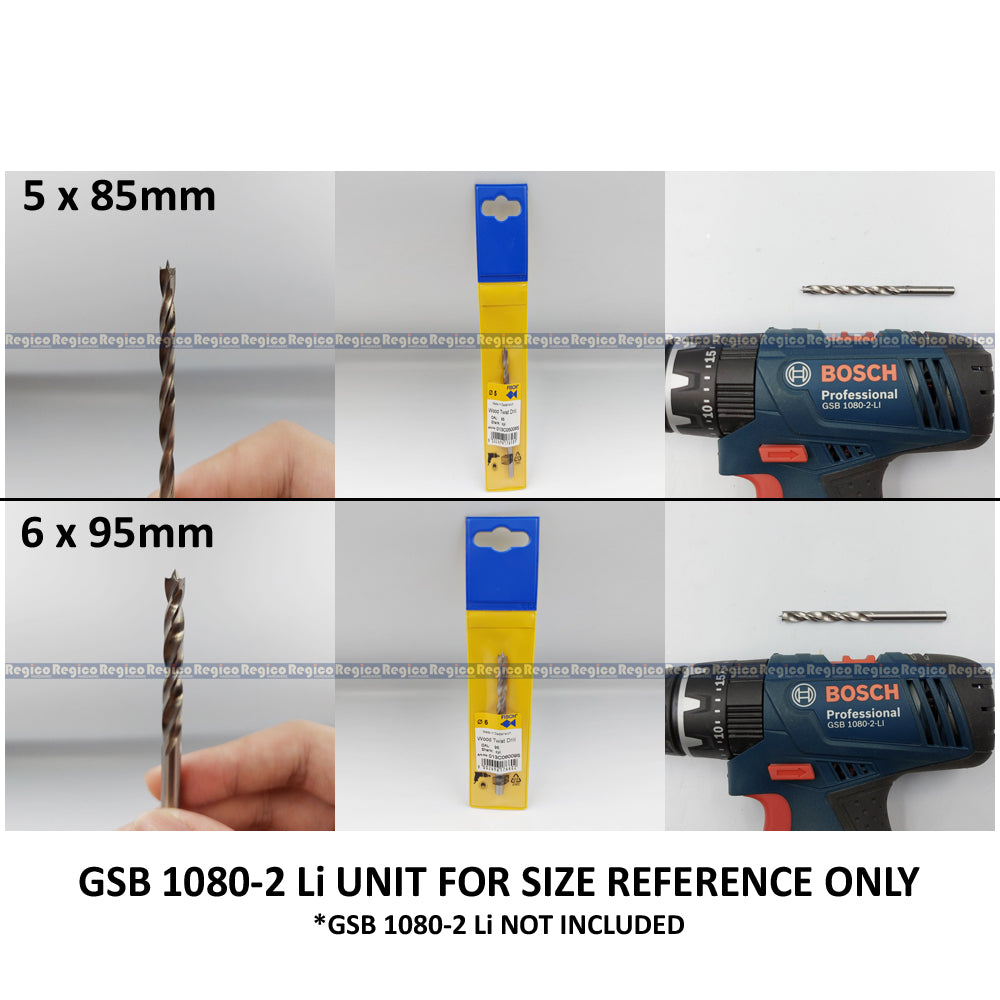 Fisch Tools HSS Brad Point Twist Wood Drill Bit 3mm 4mm 5mm 6mm 8mm 10mm 12mm 16mm 20mm
