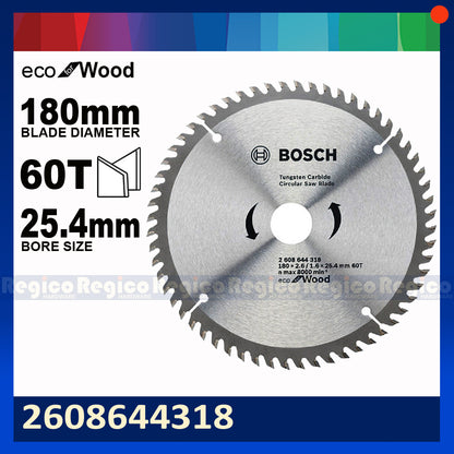 BOSCH 180mm 7 Inches Eco For Wood Circular Saw Blade Bosch Acc #44317 #44318