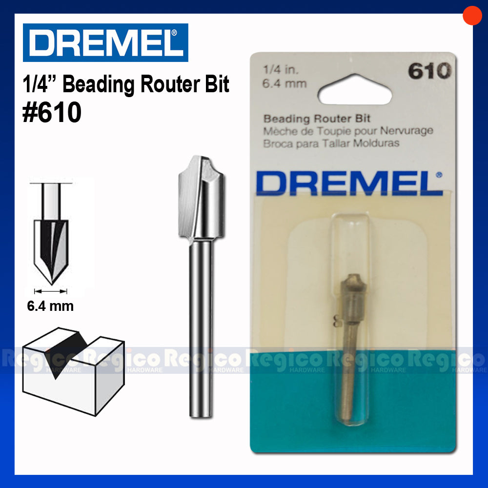 Dremel Beading Router Bit 610 Dremel Accessories – PJRegico Hardware