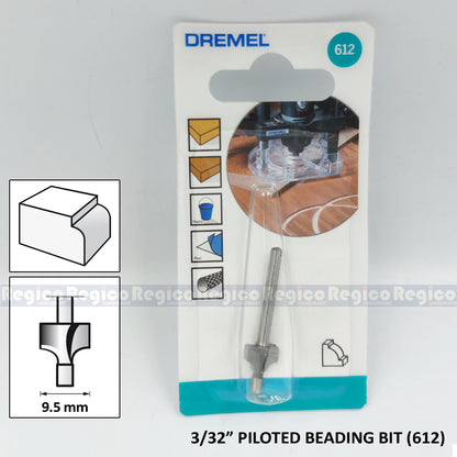 Dremel Pilot Beading Round Over Bit 612 615 Dremel Accessories