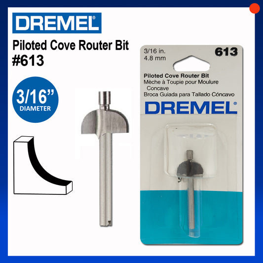 Dremel Pilot Cove Router Bit 613 Dremel Accessories
