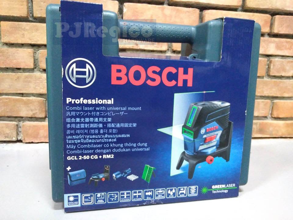 BOSCH GCL 2-50 CG 50m Cross Green Line Laser with Bluetooth Connection Line Laser Leveling Tool Bosch Measuring
