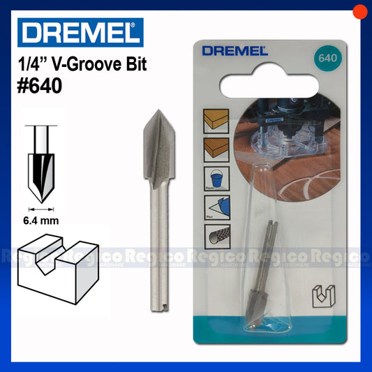 Dremel 1/4" V-Groove Router Bit #640 Dremel Accessories