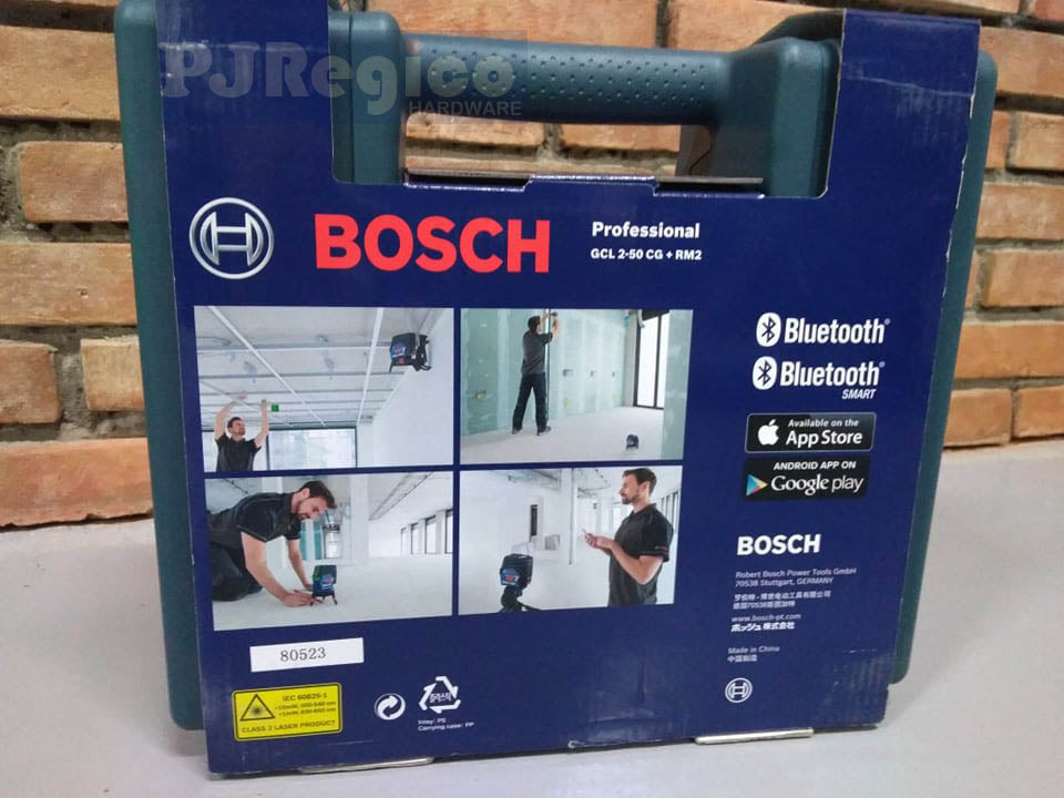 BOSCH GCL 2-50 CG 50m Cross Green Line Laser with Bluetooth Connection Line Laser Leveling Tool Bosch Measuring
