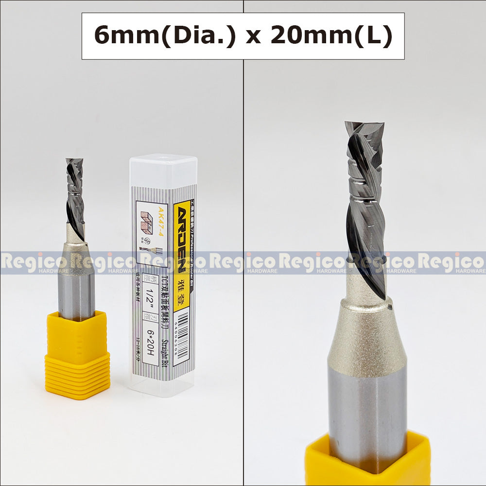 Arden 1/2" Shank Compression Router Bit 2 Flute for Wood Plywood MDF #AK47-4