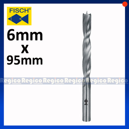 Fisch Tools HSS Brad Point Twist Wood Drill Bit 3mm 4mm 5mm 6mm 8mm 10mm 12mm 16mm 20mm