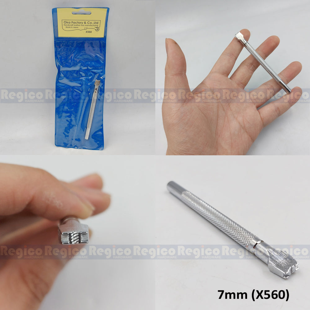 Oka Basketweave Leather Engraving and Embossing Stamping Tool Leather Craft