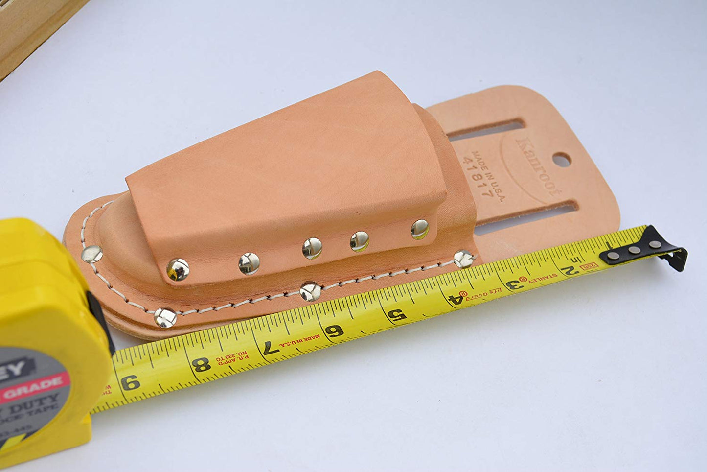 Kanroot Made in USA Top Grain Leather Double Pocket Tool Pouch 41817