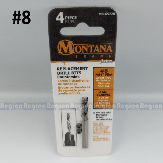 Montana Replacement Countersink Drill Bits