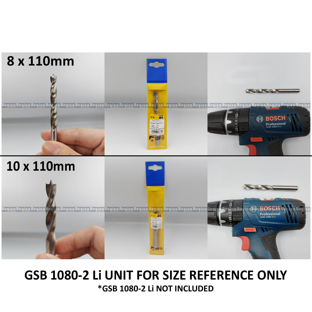 Fisch Tools HSS Brad Point Twist Wood Drill Bit 3mm 4mm 5mm 6mm 8mm 10mm 12mm 16mm 20mm