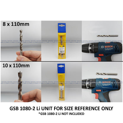 Fisch Tools HSS Brad Point Twist Wood Drill Bit 3mm 4mm 5mm 6mm 8mm 10mm 12mm 16mm 20mm