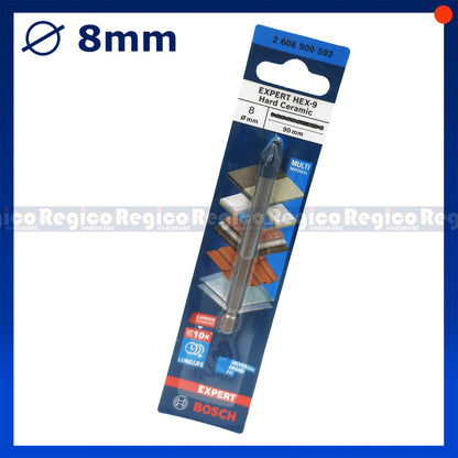 Bosch Expert Hex-9 Hard Ceramic Multimaterial Drill Bit for Impact Drill Driver  3mm 4mm 5mm 6mm 8mm 10mm 12mm Bosch Accessories