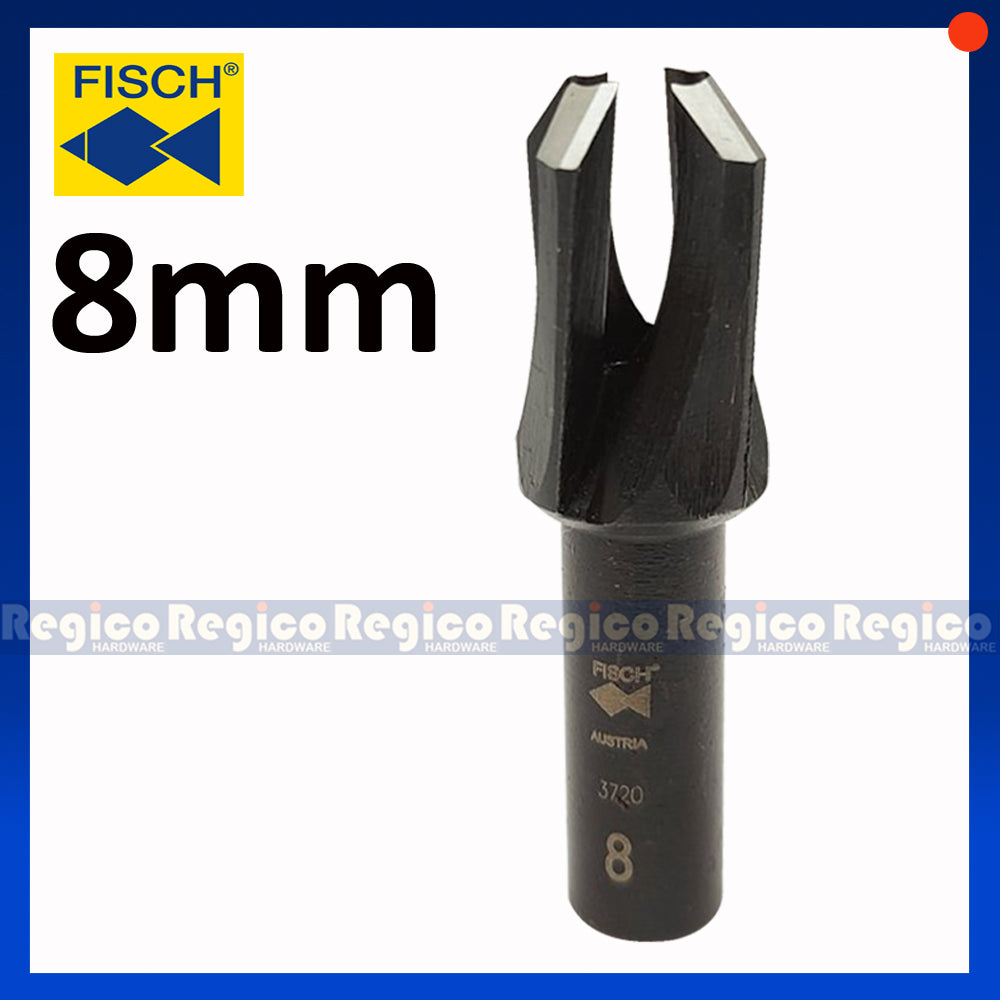 Fisch Tools Plug Cutter 8mm 1/4" inch 1/2" inch 3/18" inch 7/16" inch