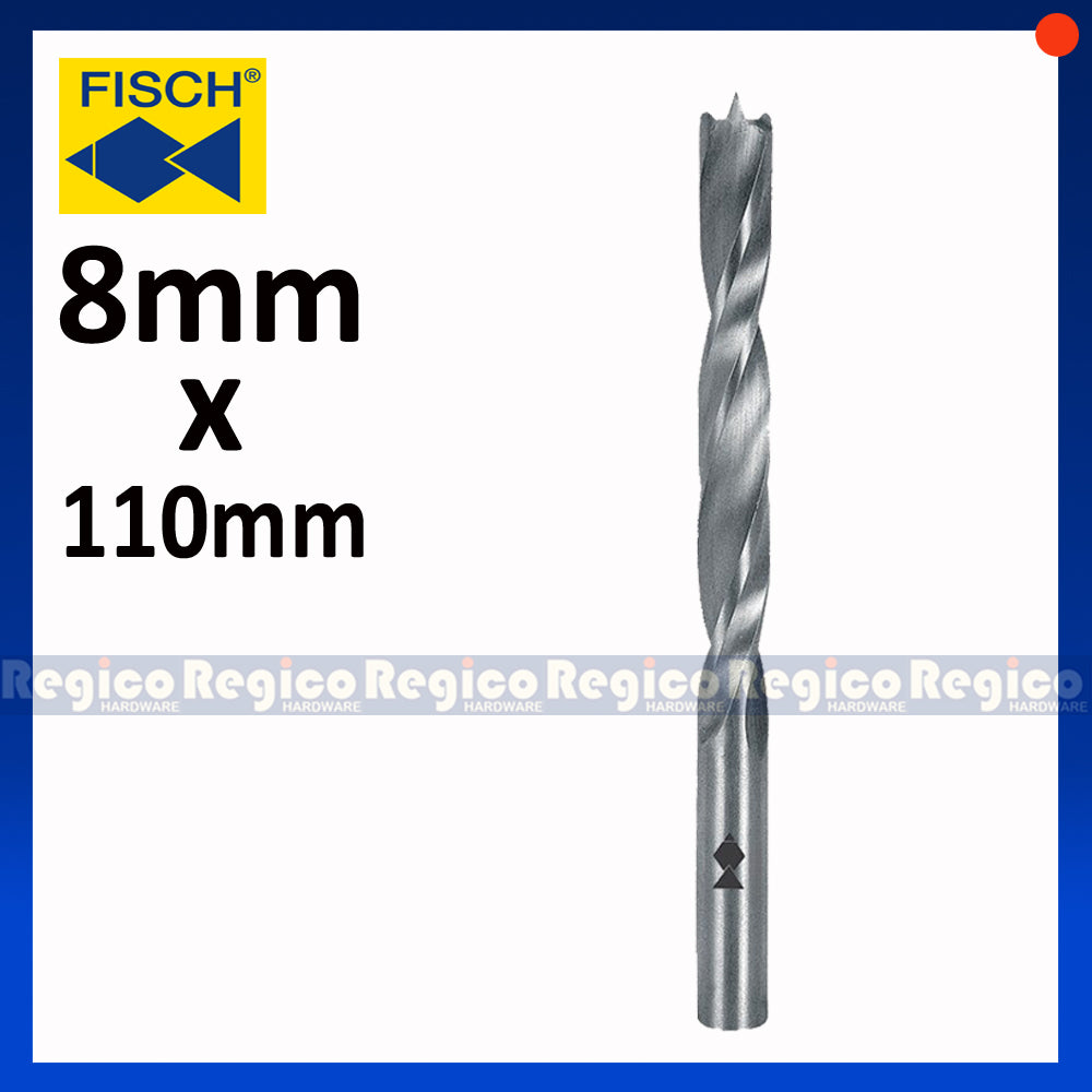 Fisch Tools HSS Brad Point Twist Wood Drill Bit 3mm 4mm 5mm 6mm 8mm 10mm 12mm 16mm 20mm