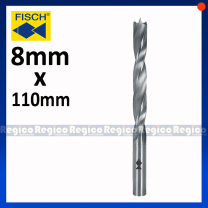 Fisch Tools HSS Brad Point Twist Wood Drill Bit 3mm 4mm 5mm 6mm 8mm 10mm 12mm 16mm 20mm