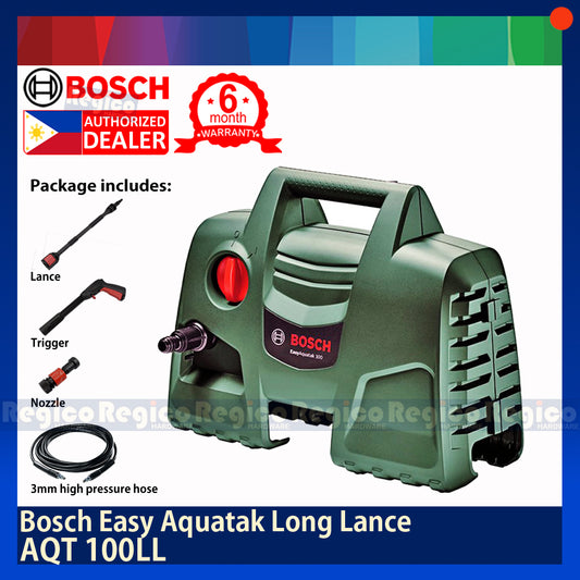 BOSCH AQT 100LL 100 Bar Easy Aquatak with Long Lance Pressure Washer Bosch Lawn Garden