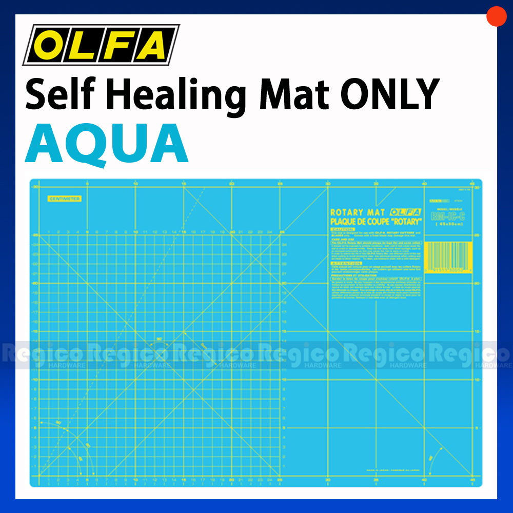 Olfa 45mm Rotary Cutter with Self Healing Mat (12"x18")