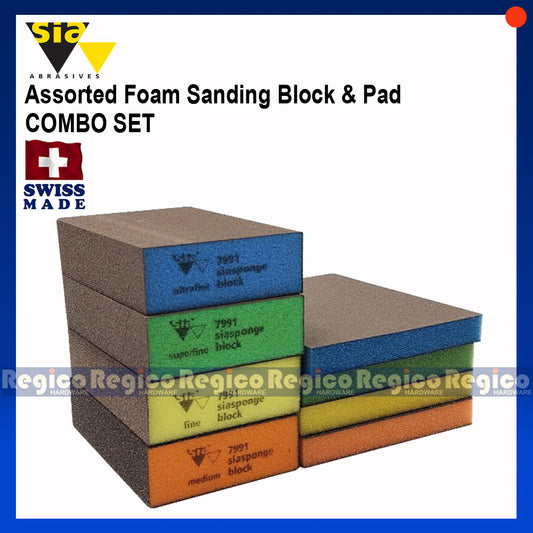 SIA Foam Sandpaper Sanding Block and Pad (7991,7983)