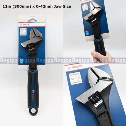 Bosch Adjustable Wrench High Carbon Steel Quick Adjustment Anti Slip Handle 6 8 10 12 inches Bosch Hand Tools