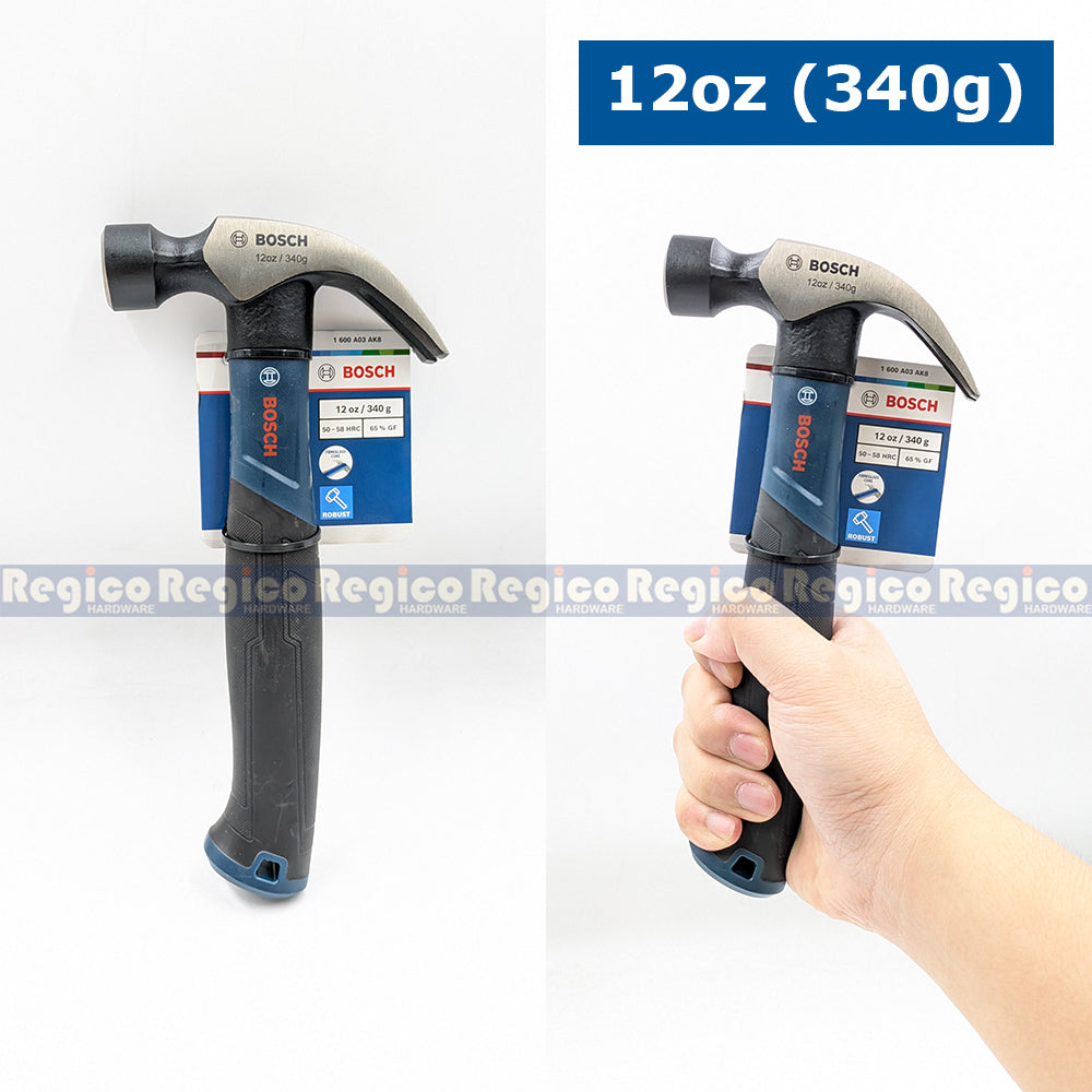 BOSCH Professional Claw Hammer Curved Nail Hammer Martilyo for Woodworking 12oz 16oz 20oz Bosch Hand Tool