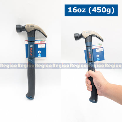 BOSCH Professional Claw Hammer Curved Nail Hammer Martilyo for Woodworking 12oz 16oz 20oz Bosch Hand Tool