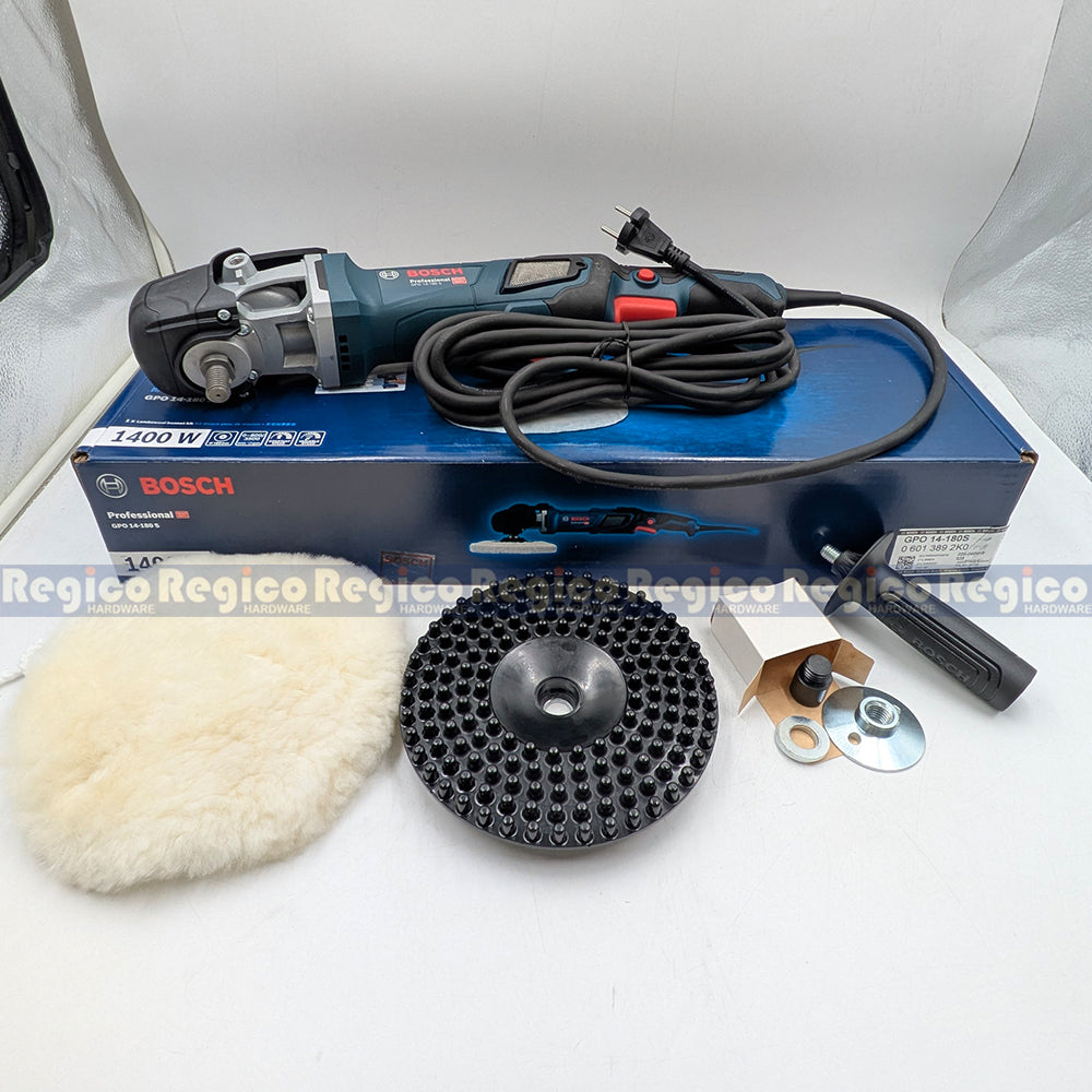 Bosch GPO 14-180 S Variable Speed 180mm Heavy Duty Polisher Bosch Blue Line