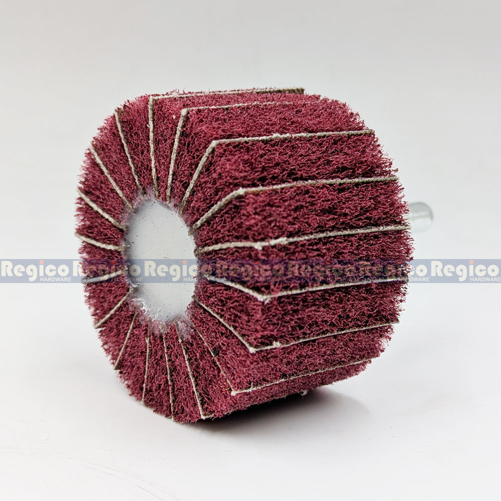 RGC Grit 60 Non-Woven Flap Wheel with Shank for Electric Cordless Hand Drill