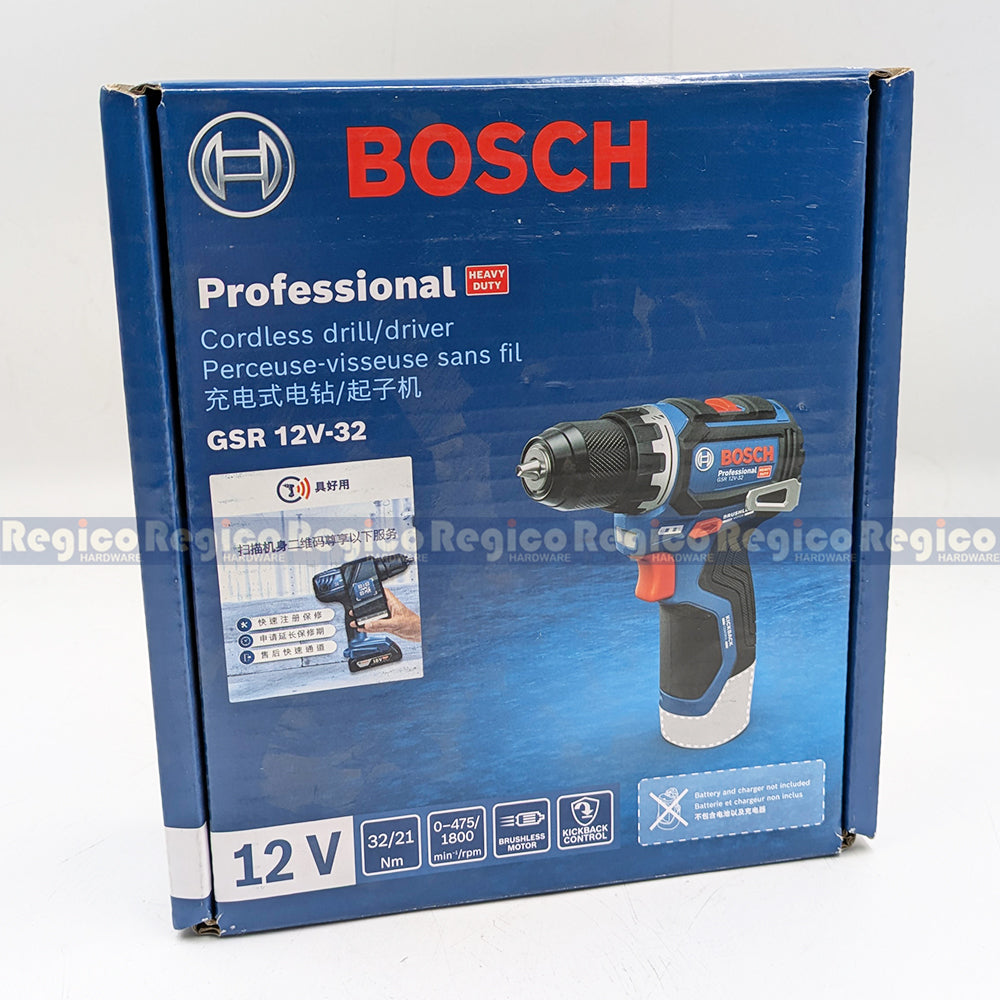 Bosch GSR 12v-32 Kickback Control 10mm Cordless Brushless Hand Drill Bosch Cordless 12v