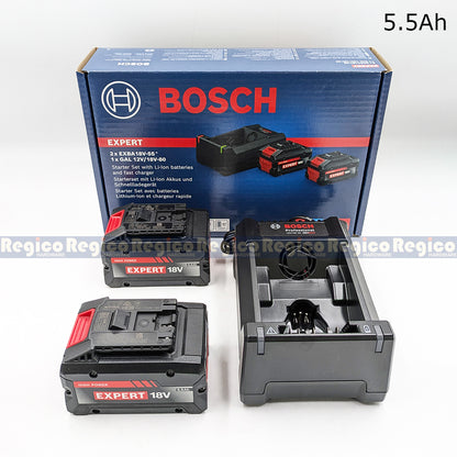 Bosch EXBA 18v Battery Charger Starter Kit EXBA18v-55 EXBA18v-40 with GAL12V/18V-80 charger