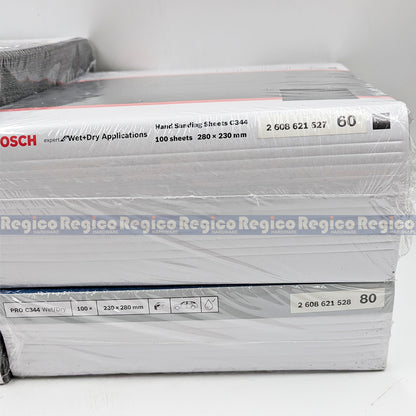 Bosch Hand Sanding Sheet Grit G60 G80 G100 G120 G150 G180 Bosch Accessories