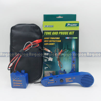 Proskit Tone and Probe Kit Wire Tracer Circuit Tester High Accuracy Cable Tone Generator Inductive Amplifier electrical tools repair kit 3PK-NT023N