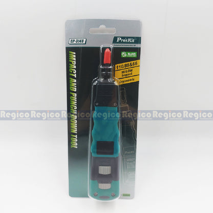 Proskit Impact Punch Down Tool Network Line Pressing Pliers 110 and 66 Combi-Blade CP-3148