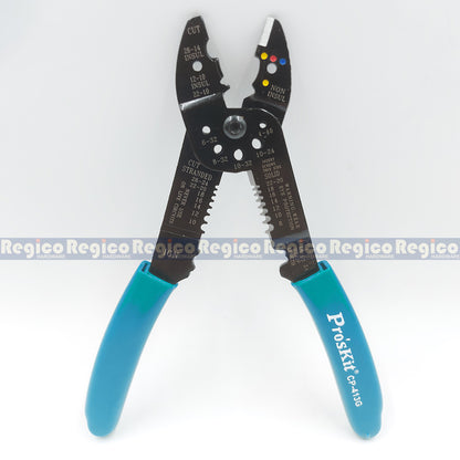Proskit 8in Heavy Duty Carbon Steel Wire Cutter Stripper CP-413G